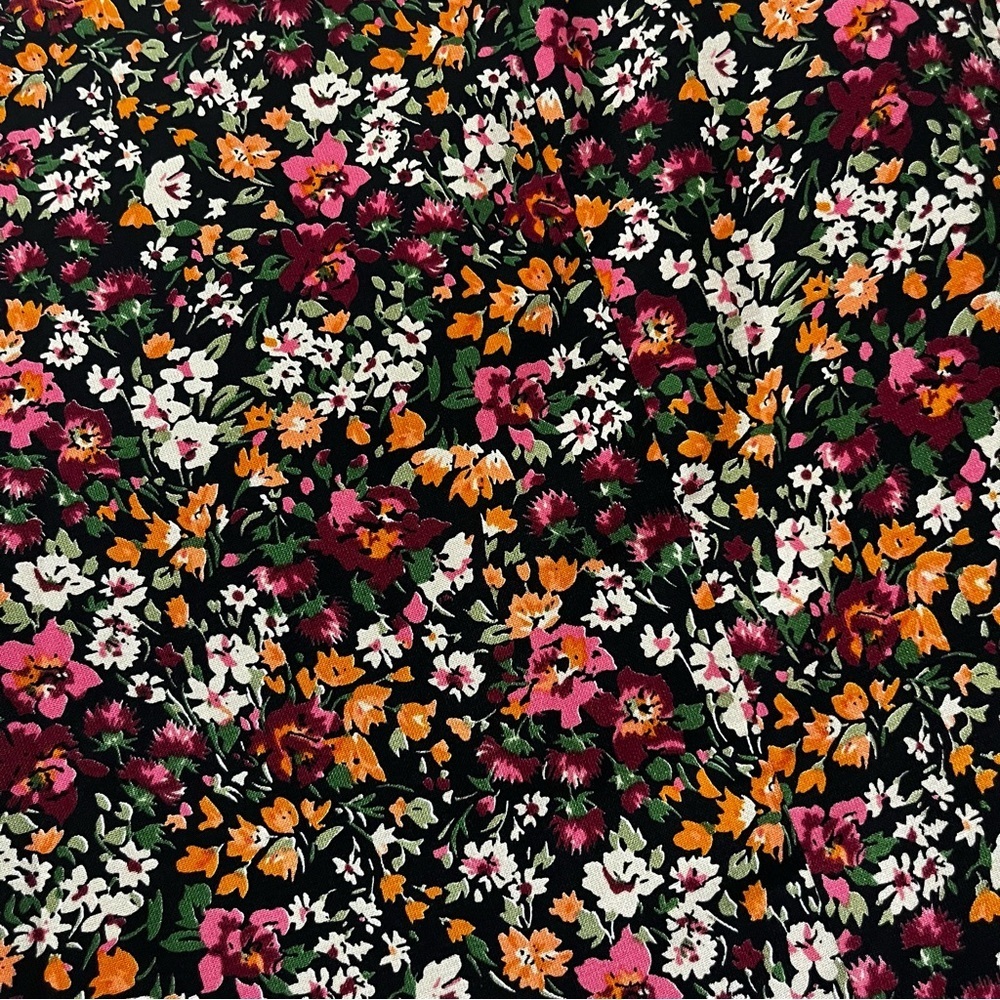 Lulu's Miss Punctuality Pink and Black Floral Print Lightweight Blazer - Picture 7 of 12